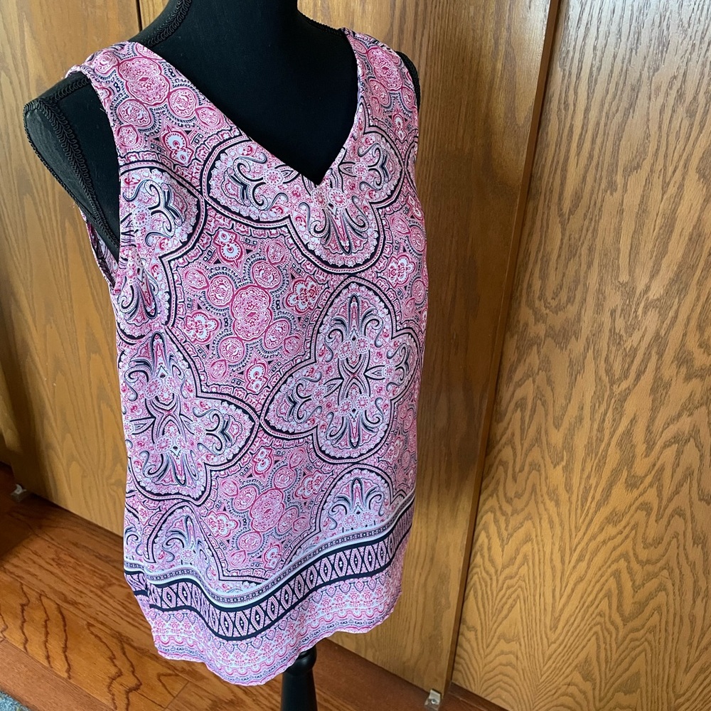 BoHo sleeveless summer top size M